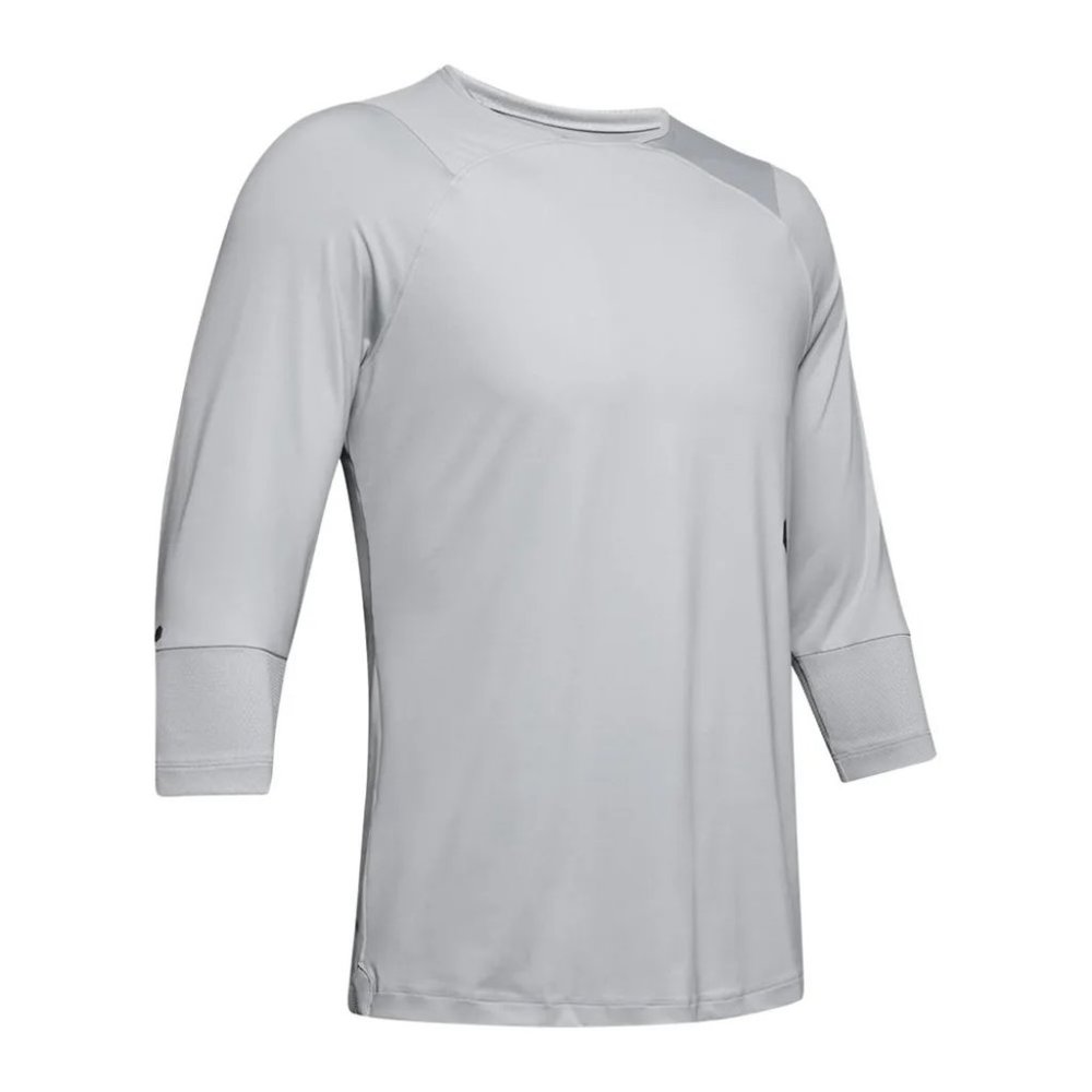 NEW UNDER ARMOUR RUSH 3/4 JERSEY SHIRT COMPRESSION GRAY SIZE SMALL